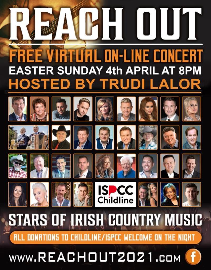 Kilkenny music fans can ‘Reach Out’ and support Childline with biggest ever gathering of Irish country stars