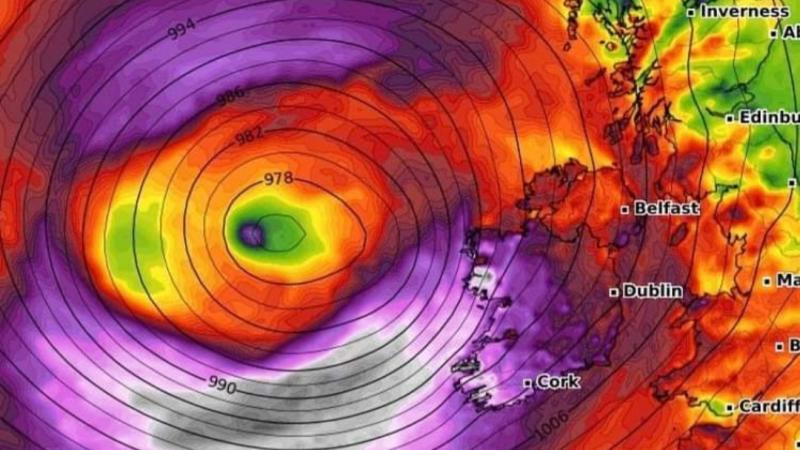 Mayday! Model shows storm tracking to hit Ireland next week 