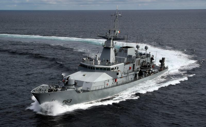 Irish Naval service detains a Spanish registered fishing vessel