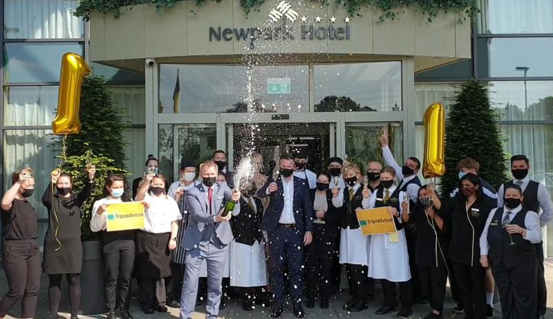 Newpark Hotel celebrate new top spot in Tripadvisor traveller rankings for Kilkenny