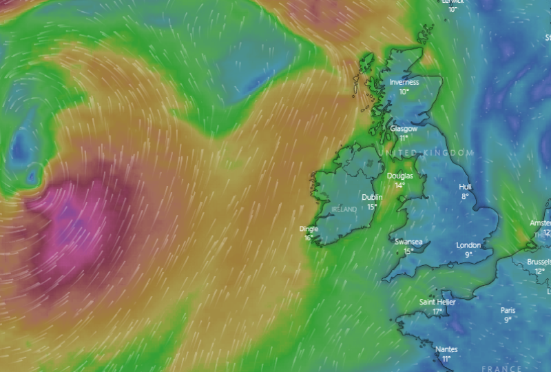 Remnants of Hurricane Sam to impact Ireland