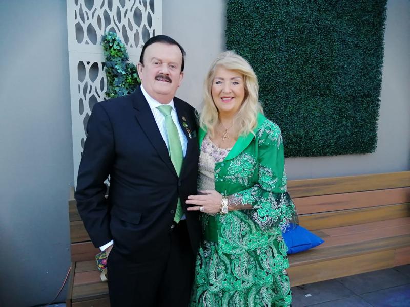 John and Angela Byrne back representing Kilkenny in San Diego for St Patrick's Day