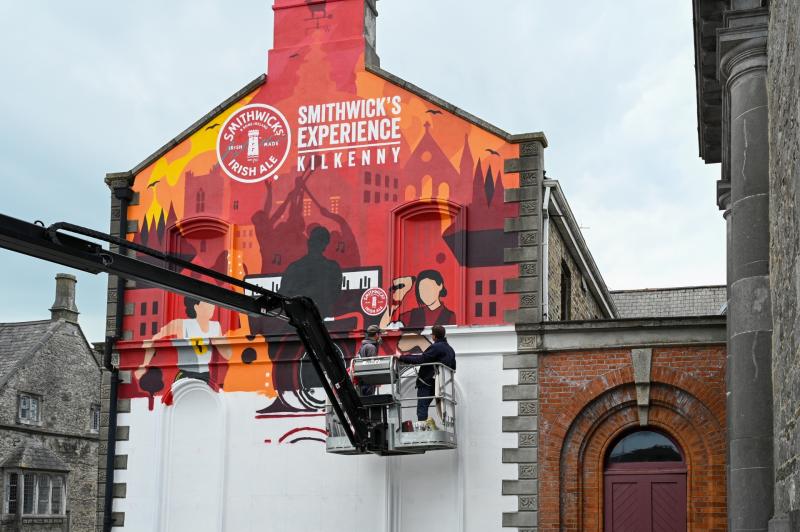 Iconic Smithwick's Experience Kilkenny mural refreshed ahead of summer opening