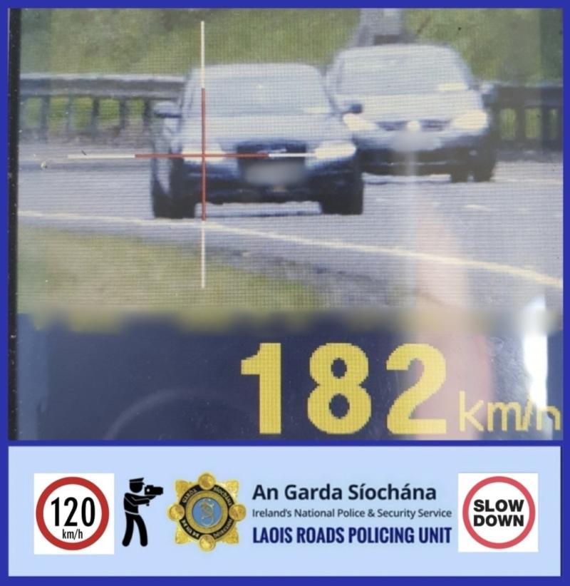 Driver arrested for speeding on motorway near Kilkenny