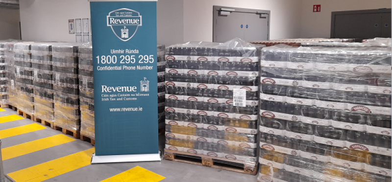 Revenue seize smuggled beer and wine at port valued at nearly €400,000