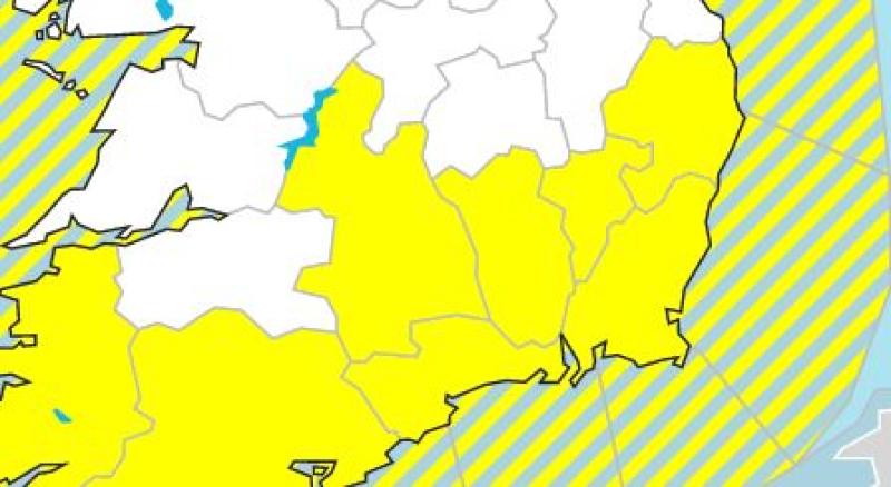 ALERT: Status 'Yellow' weather warning issued for Kilkenny