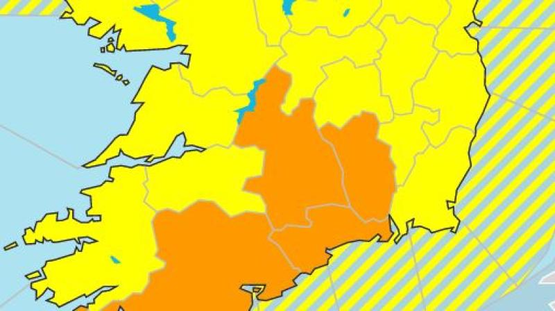 BREAKING: Status Orange weather warning issued for Kilkenny