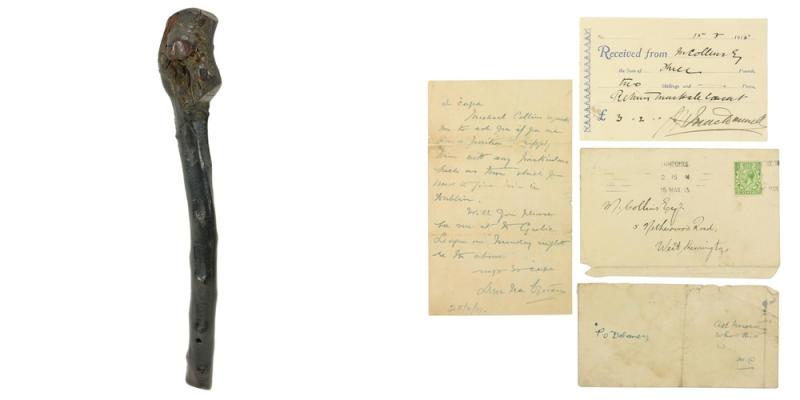 Michael Collins’ blackthorn stick and letters going under the hammer in Kilkenny