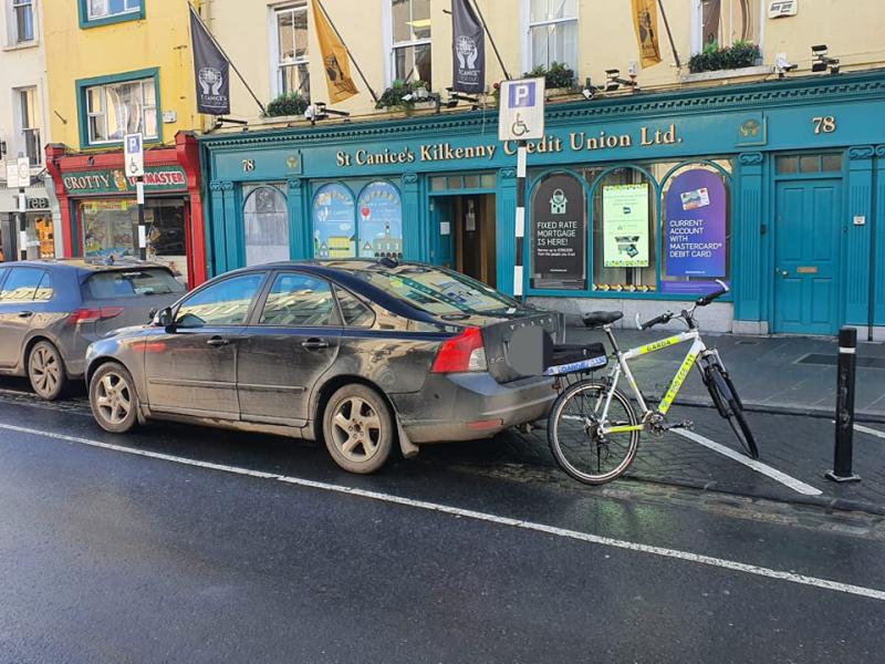 Motorist in bother after parking in disability space in Kilkenny