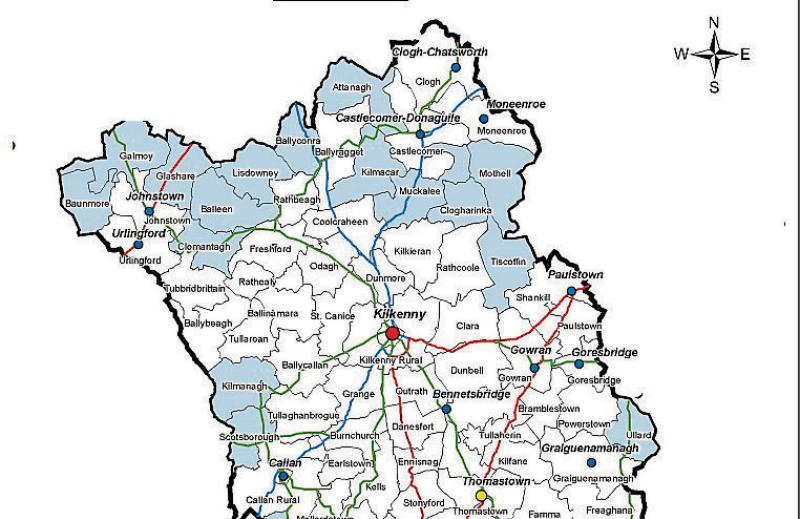 Clár areas in north Kilkenny