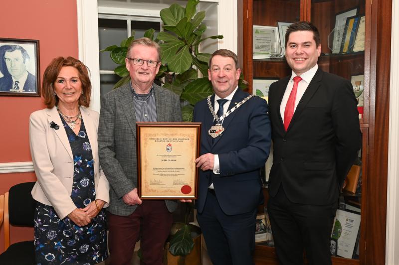 John Cleere's contribution to Kilkenny over the years celebrated by Kilkenny County Council