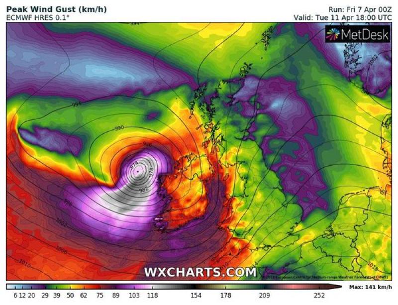 Weather model 'consistent' on the risk of storm hitting Ireland - Kilkenny Live