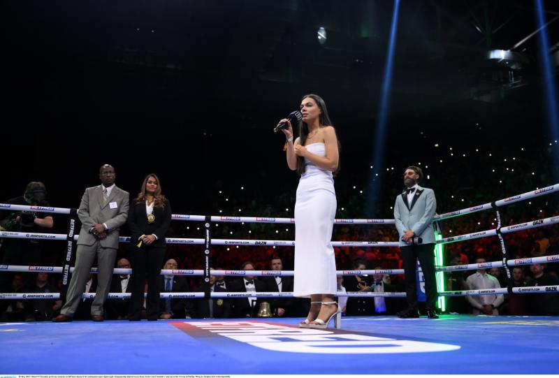 Kilkenny musician provides a powerful music backing to the Katie Taylor fight