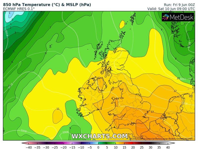 Kilkenny staying warm but turning 'sticky' with chance of thunderstorms!