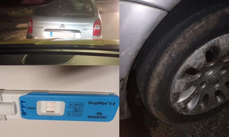 Kilkenny Gardaí catch man on meth driving erratically in car with bald tyres