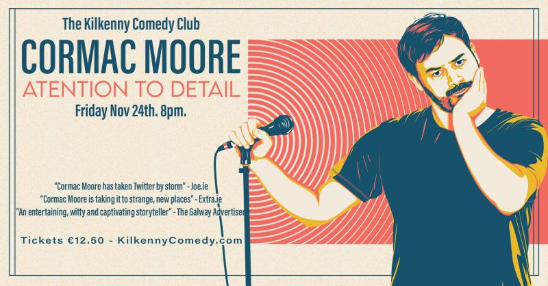 Comedian Cormac Moore is coming to Kilkenny
