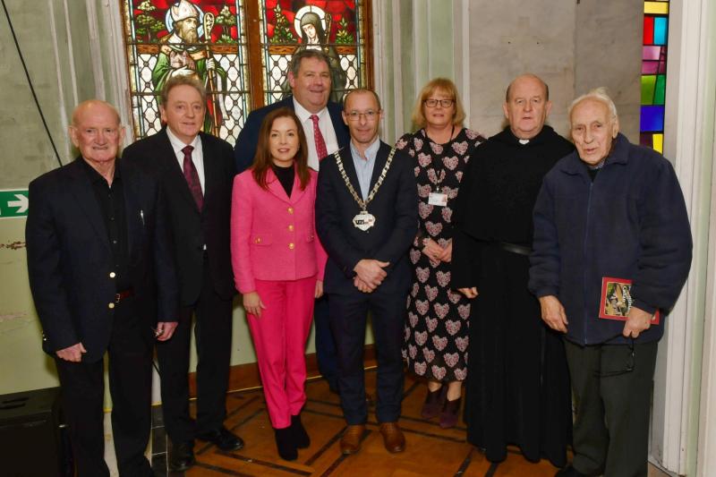 Members of Kilkenny County Council with representatives of the Augustinian Order