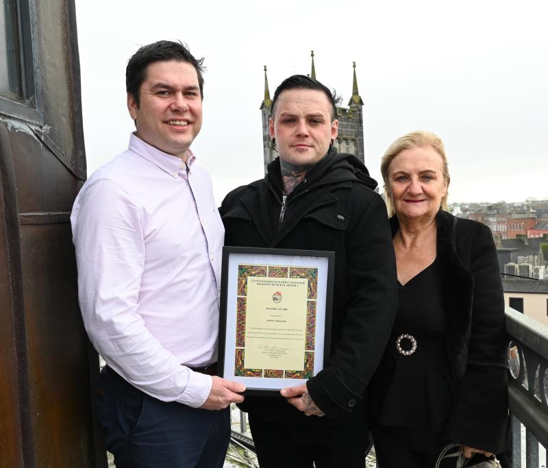 Mayoral  award for Kilkenny's Jimmy Trigger for his contribution to music