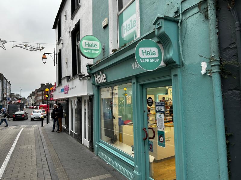 Hale Vaping, with outlet in Kilkenny, welcomes legal ban on the sales of vaping products to under 18s