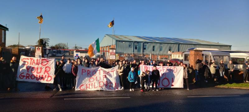 Protesters march through the streets of Urlingford over new housing plans - Kilkenny Live