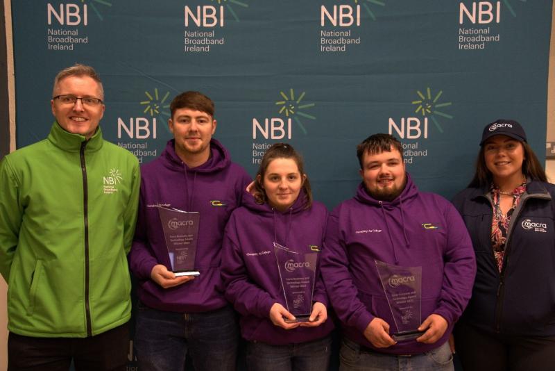 The team from Clonakilty Ag College were last year’s winners of the Farm Business and Technology Award