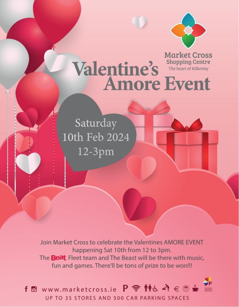 Get loved up for Valentines Day at Kilkenny's Market Cross Shopping Centre