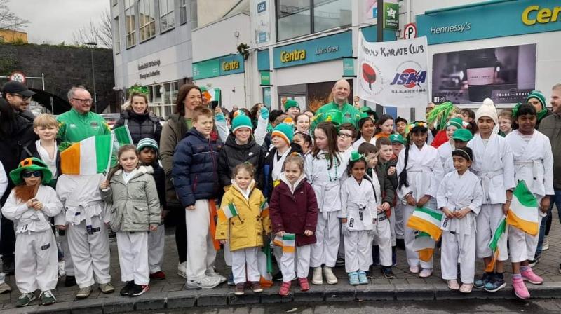 The Kilkenny Karate Club entertain the masses at St Patrick's Day Parade