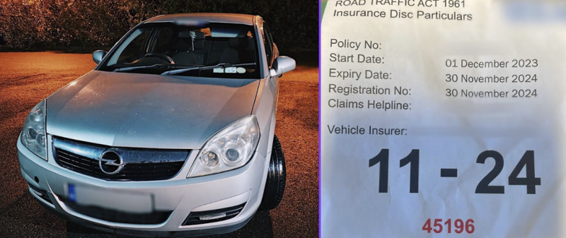 Gardai call out 'bright spark' with untaxed car in Cork