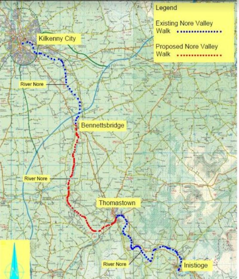 Revealed: Route chosen to link two sides of Kilkenny's Nore Valley Walk 