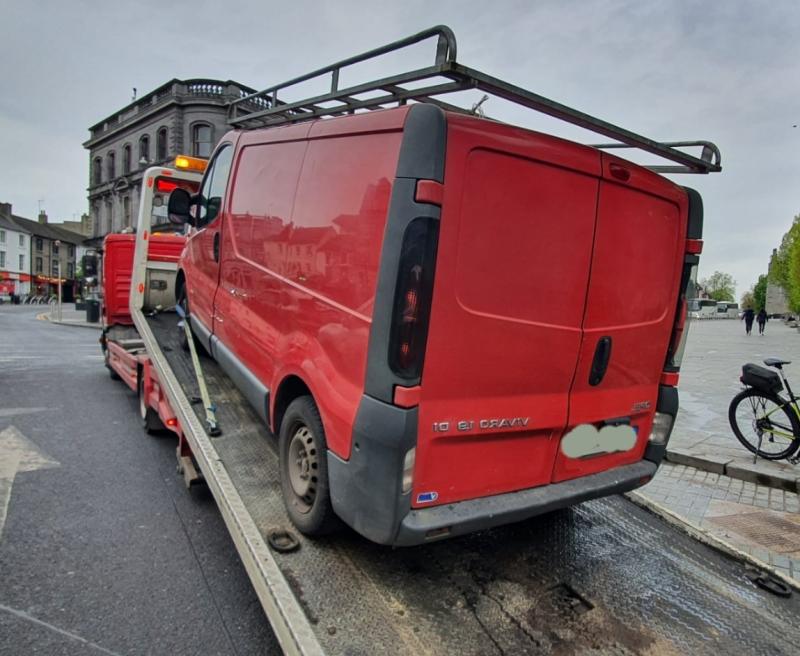 Vehicle seized by Gardaí in Kilkenny 
