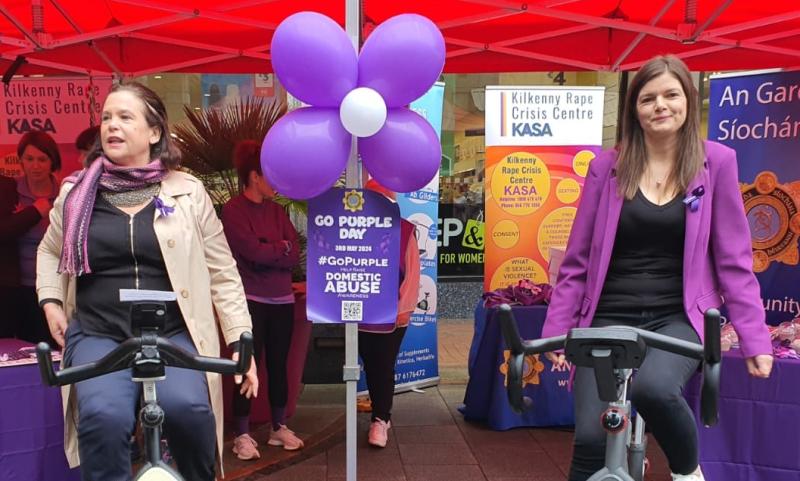 'On Your Bike!' - Sinn Fein leader joins Go Purple Day campaign in Kilkenny 