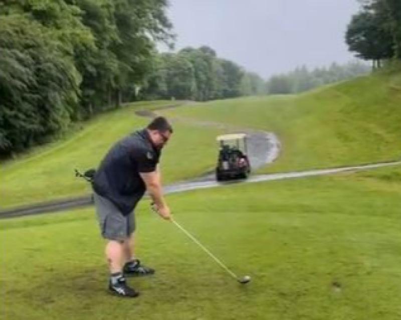WATCH: Carlow golfers left in stitches after friend's mishap off the tee at Kilkenny event