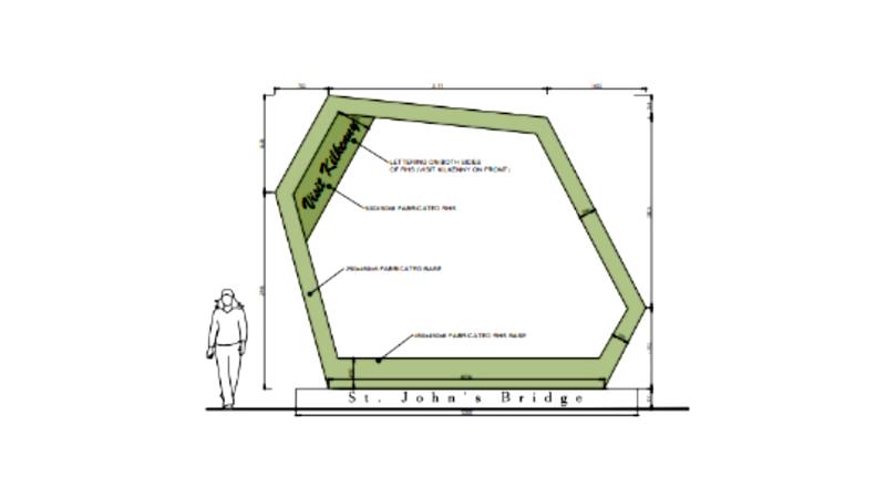 Plans for large new structure for taking selfies in front of at new 'pocket park' in Kilkenny
