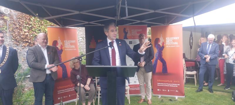 Taoiseach sings  Kilkenny’s praises  as he opens 51st edition of  Arts Festival
