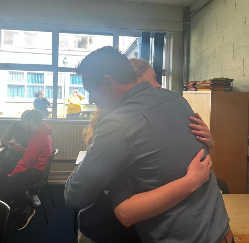 Scenes of joy at Kilkenny school as students celebrate Leaving Cert results 