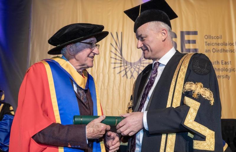 Kilkenny hotelier and prominent sporting figure awarded honorary doctorate by SETU