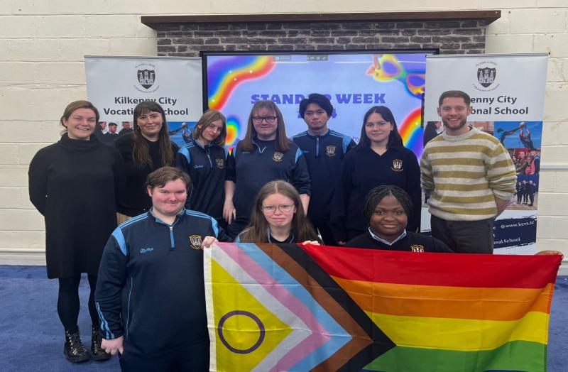 Students and teachers from Kilkenny City Vocational School