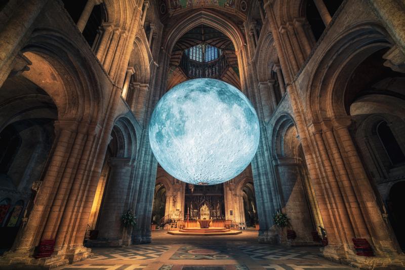 Under the Museum of the Moon at St Canice’s Cathedral  in Kilkenny