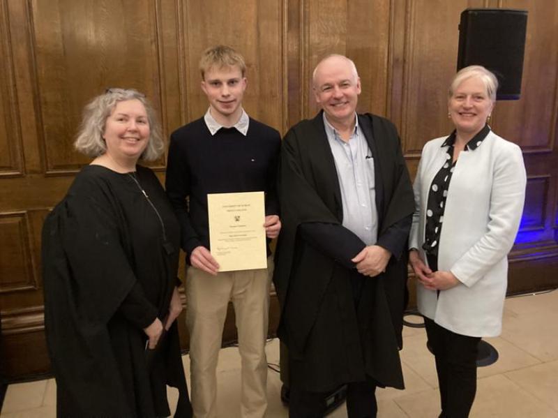 Kilkenny students earns prestigious third-level award 