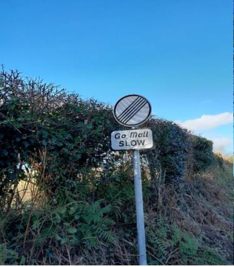 New speed limit sign