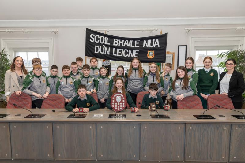 Dunleckney national school triumphs in thrilling debate in Kilkenny County Council Chamber