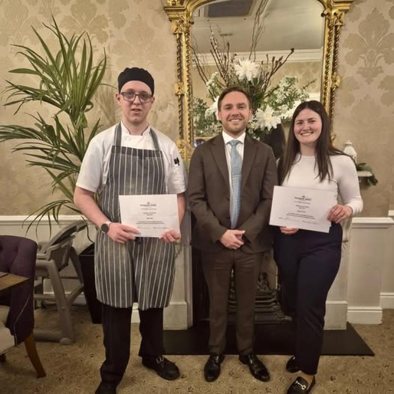 Two 'incredible' Kilkenny hotel employee celebrate special awards 