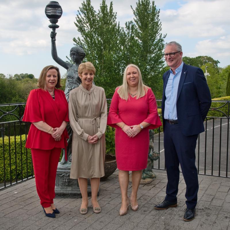 Eileen Curtis with Martha Bolger, Director of Further Education and Training, Pauline Egan, Acting Chief Executive and Director of Schools, Liam Scott, Director of Organisation Support and Development