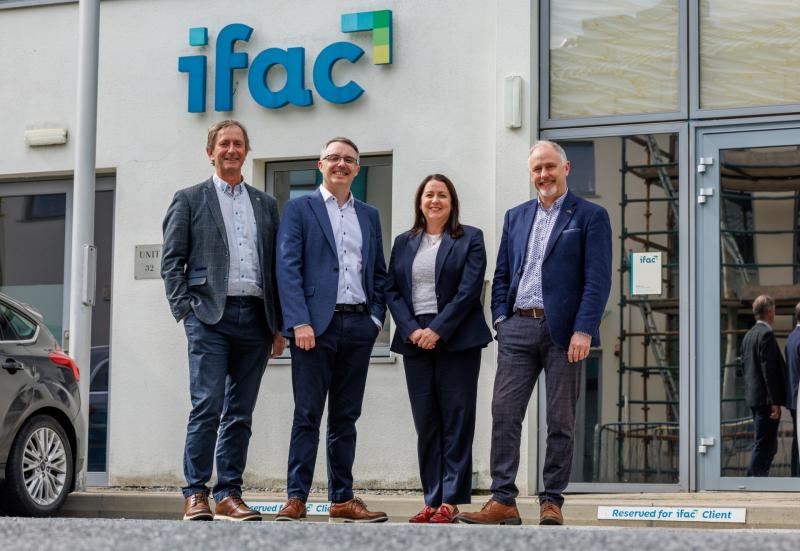 Partner Larry Carroll, Coughlan Carroll & Co.; John Donoghue, Chief Executive of ifac; and Partners Rosaleen White and Martin Coughlan, Coughlan Carroll & Co.