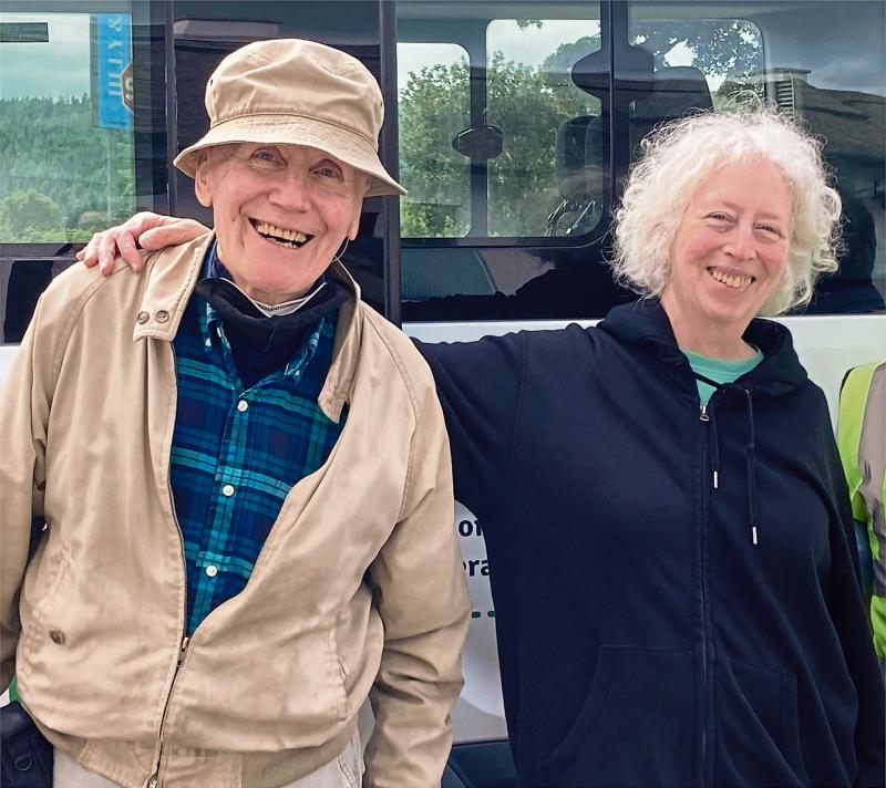 American couple enjoy an unforgettable anniversary on Kilkenny bus