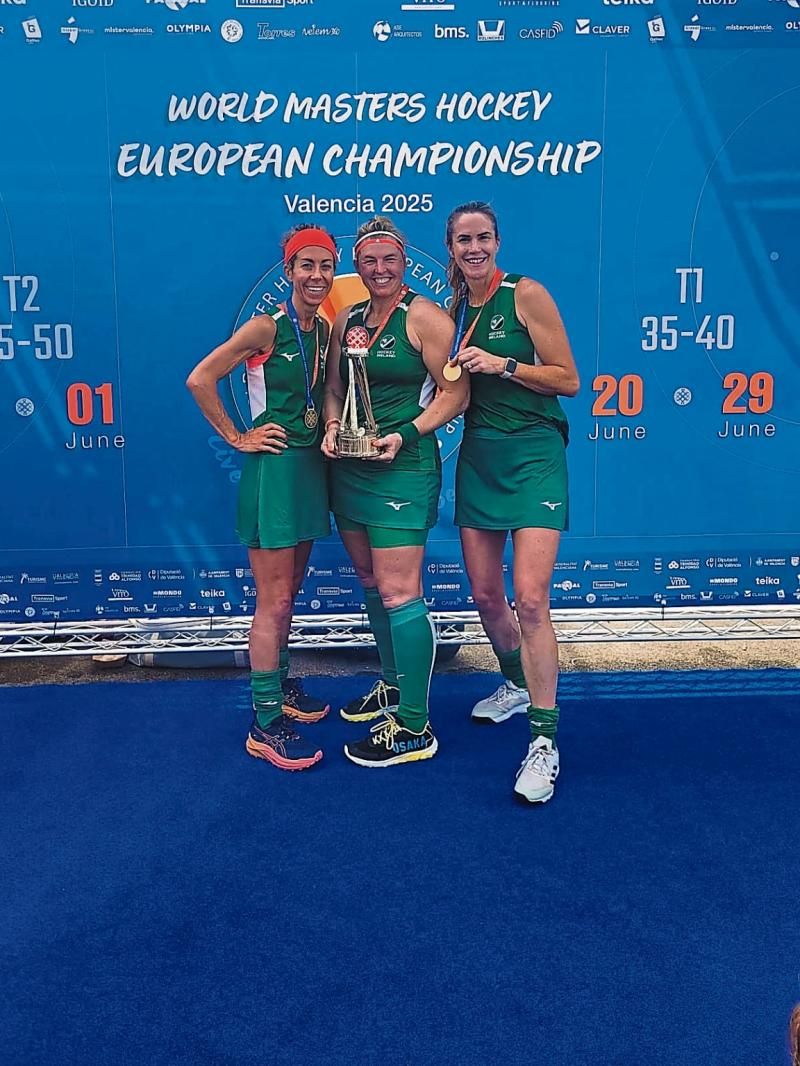 Kilkenny duo star as Irish Ladies Masters hockey team taste euro success
