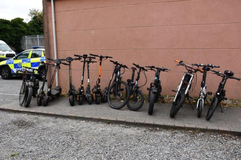 Gardai seize e-scooters and e-bikes during 'Day of Action' targeting Dublin criminals