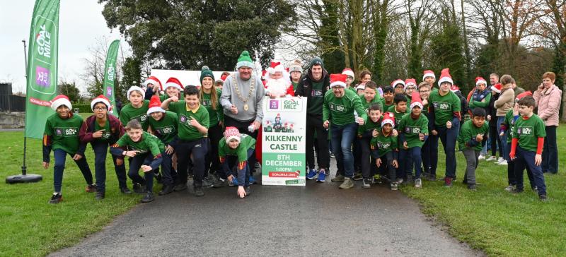 Launching last year's GOAL Mile in Kilkenny Castle Park