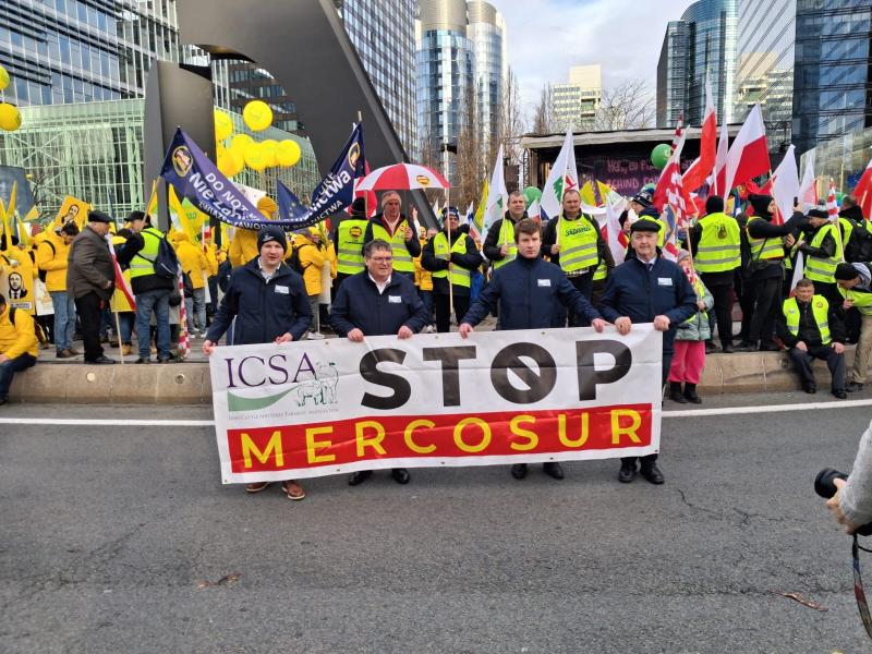 A recent anti-Mercosur protest in Brussels