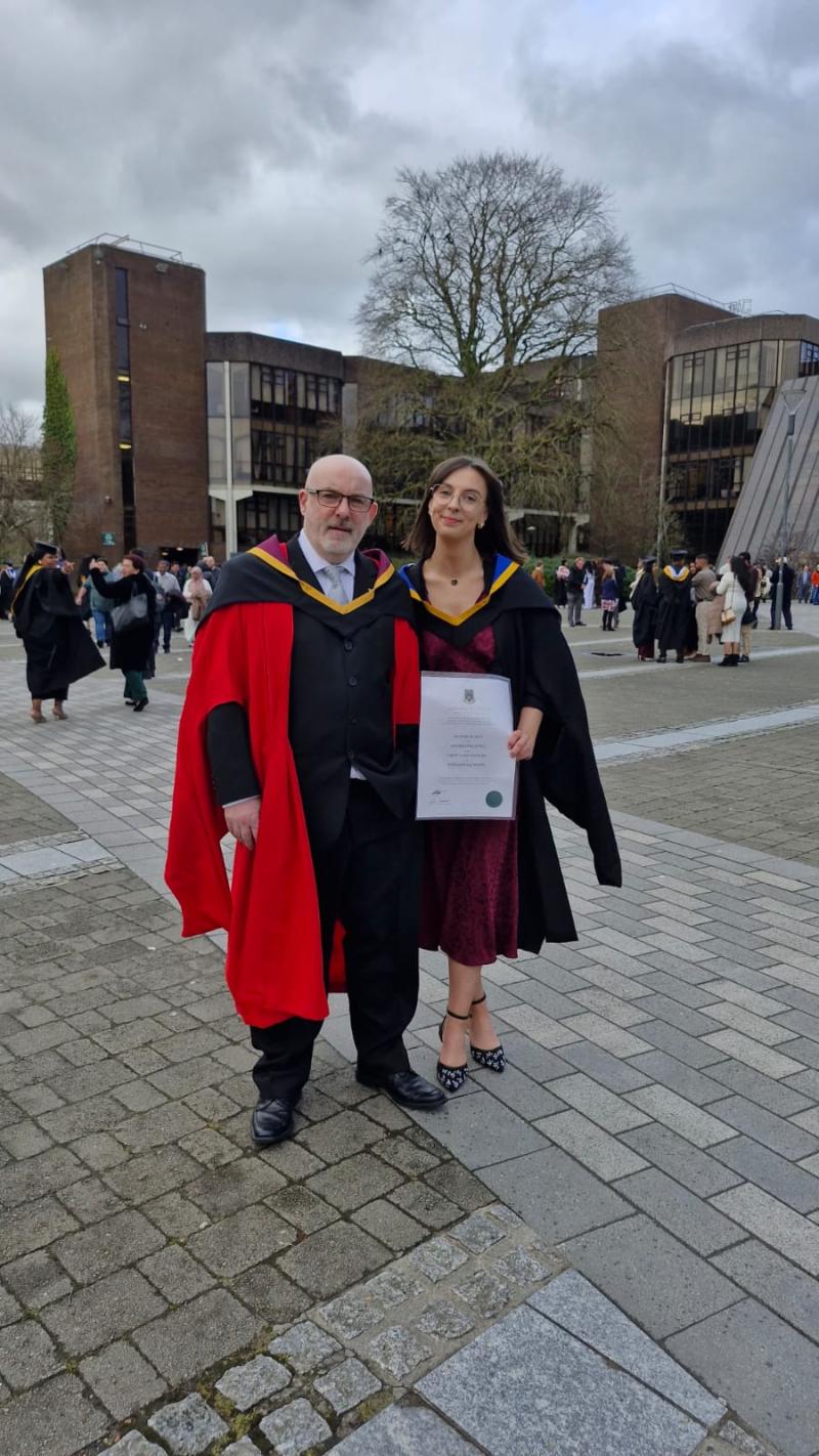 Kilkenny family delight as local student celebrates first class honours degree 